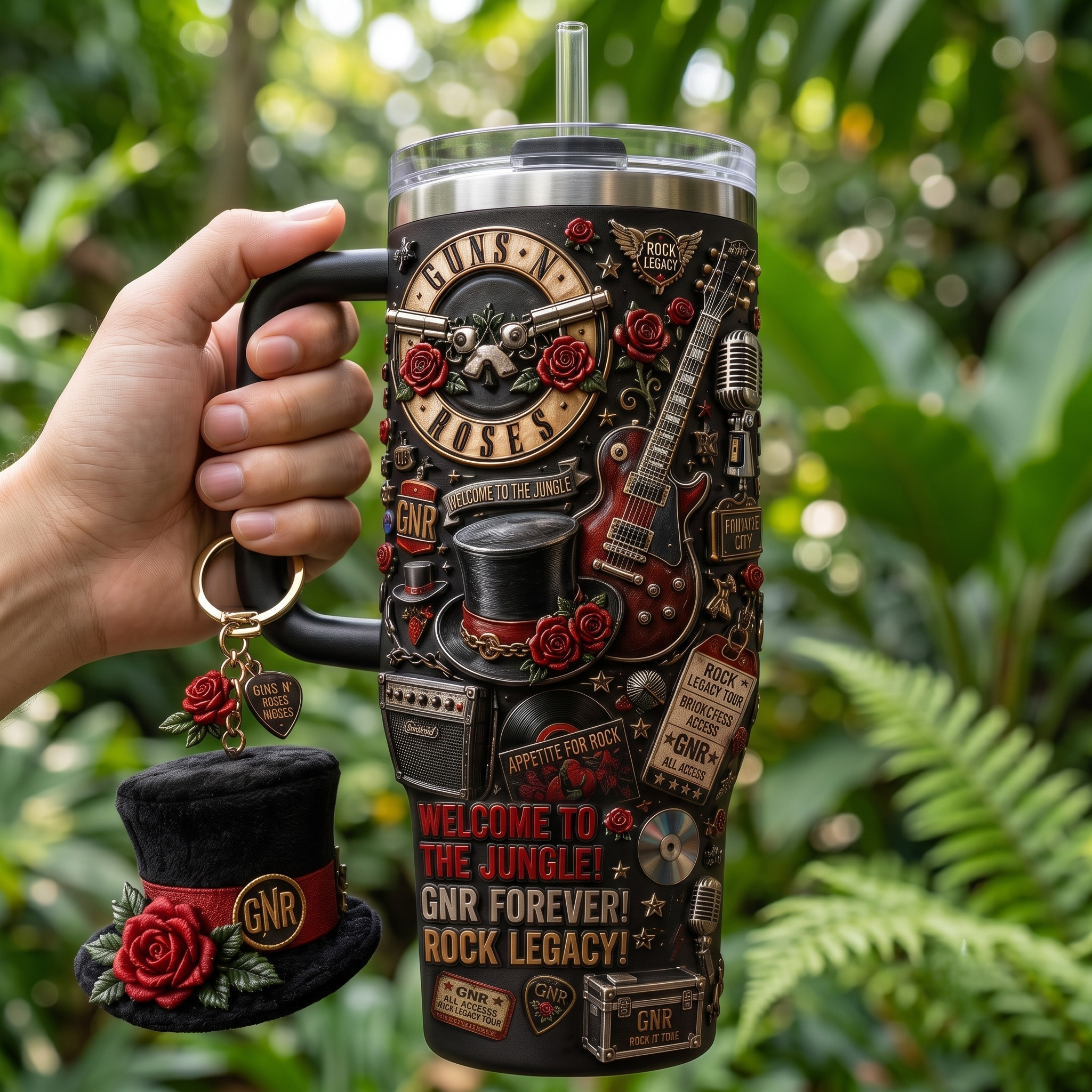 GNR 40oz Tumbler With Handle HTTT