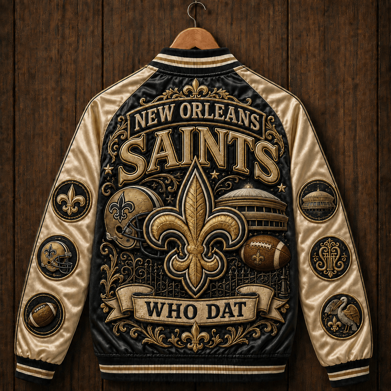 PREMIUM NOS SATIN BASEBALL JACKET PDL
